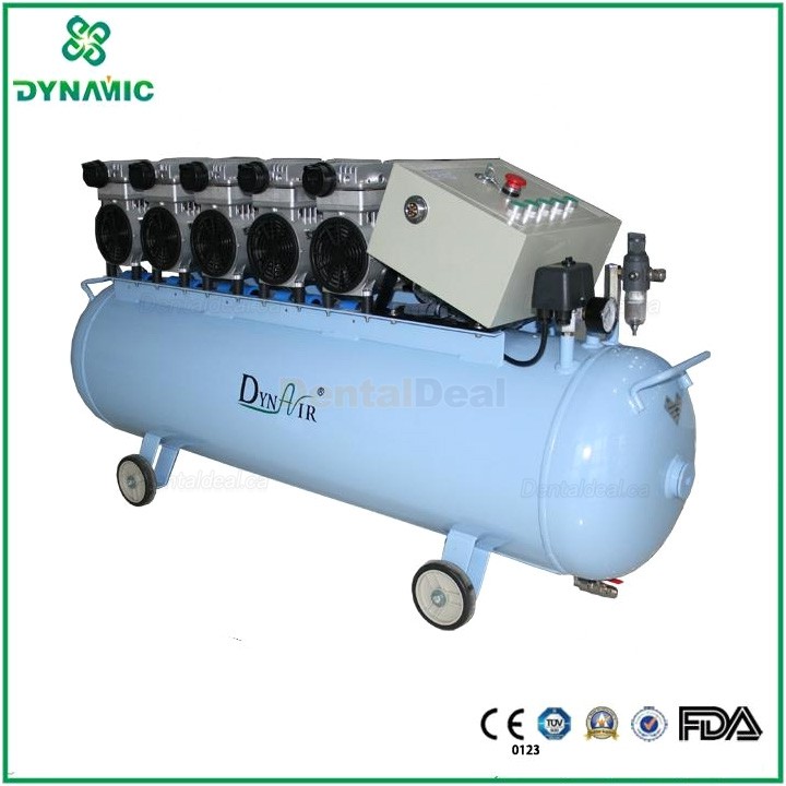 Dynamic DA7005 5HP Dental Lab Medical Oilless Air Compressor with 140L Tank